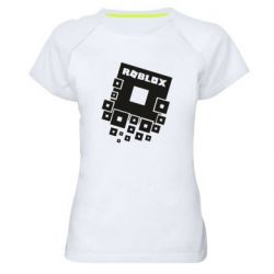 Жіноча футболка для спорту Roblox logos - PrintSalon