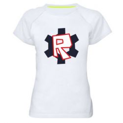 Жіноча футболка для спорту Roblox mini logo - PrintSalon