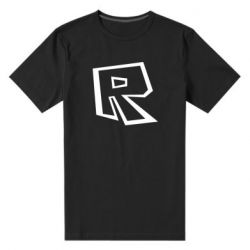 Мужская футболка премиум Roblox minimal logo - PrintSalon