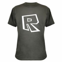Камуфляжная футболка Roblox minimal logo - PrintSalon