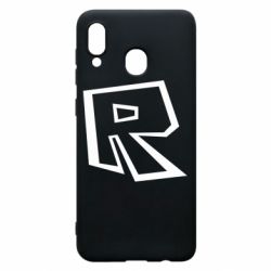 Чехол для Samsung A30 Roblox minimal logo - PrintSalon