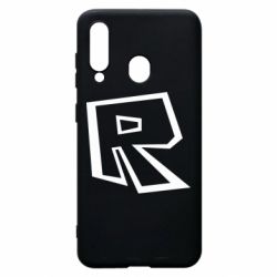 Чехол для Samsung A60 Roblox minimal logo - PrintSalon