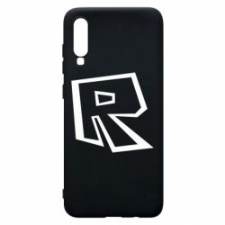 Чехол для Samsung A70 Roblox minimal logo - PrintSalon