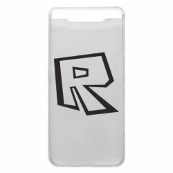 Чехол для Samsung A80 Roblox minimal logo - PrintSalon