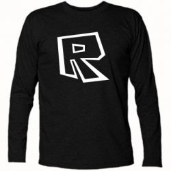 Футболка с длинным рукавом Roblox minimal logo - PrintSalon