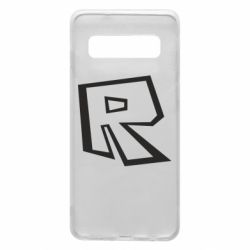 Чехол для Samsung S10 Roblox minimal logo - PrintSalon