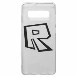 Чехол для Samsung S10+ Roblox minimal logo - PrintSalon