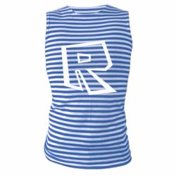 Майка-тельняшка Roblox minimal logo - PrintSalon