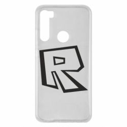 Чехол для Xiaomi Redmi Note 8 Roblox minimal logo - PrintSalon