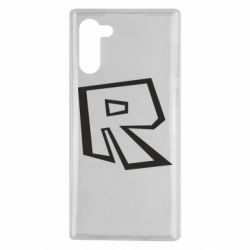 Чехол для Samsung Note 10 Roblox minimal logo - PrintSalon