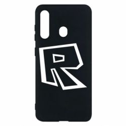 Чехол для Samsung M40 Roblox minimal logo - PrintSalon