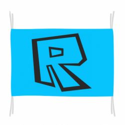 Флаг Roblox minimal logo - PrintSalon