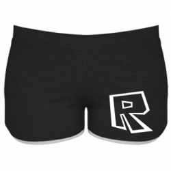 Женские шорты Roblox minimal logo - PrintSalon