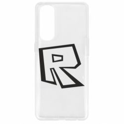 Чехол для Oppo Reno 4 Pro Roblox minimal logo - PrintSalon
