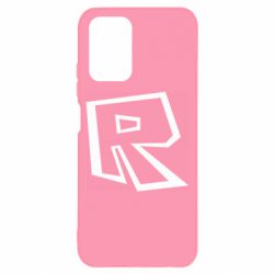 Чехол для Xiaomi Redmi Note 10 Roblox minimal logo - PrintSalon