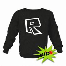 Детский свитшот Roblox minimal logo - PrintSalon