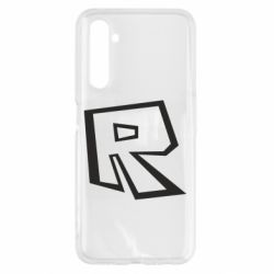 Чехол для Realme 6 Roblox minimal logo - PrintSalon
