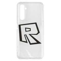 Чехол для Realme 6 Pro Roblox minimal logo - PrintSalon
