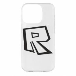 Чехол для iPhone 14 Pro Roblox minimal logo - PrintSalon