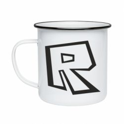 Кружка эмалированная Roblox minimal logo - PrintSalon