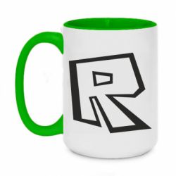 Чашка двухцветная 420ml Roblox minimal logo - PrintSalon