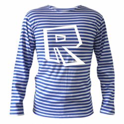 Тельняшка с длинным рукавом Roblox minimal logo - PrintSalon