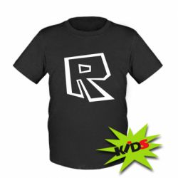Детская футболка Roblox minimal logo - PrintSalon