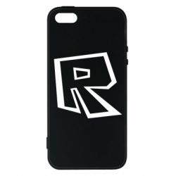 Чехол для iPhone5/5S/SE Roblox minimal logo - PrintSalon