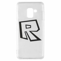 Чехол для Samsung A8 2018 Roblox minimal logo - PrintSalon