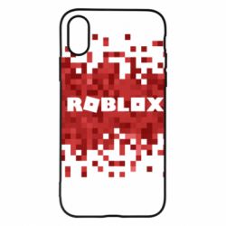 Чохол для iPhone X/Xs Roblox of pixels background