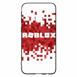 Чехол для Samsung A40 Roblox of pixels background - PrintSalon