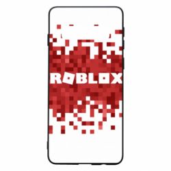 Чехол для Samsung S10 Roblox of pixels background