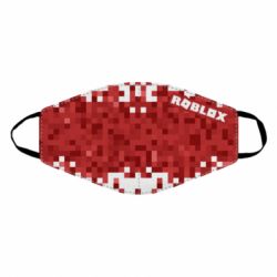 Маска многоразовая Roblox of pixels background - PrintSalon