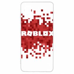 Чехол для Samsung A41 Roblox of pixels background - PrintSalon