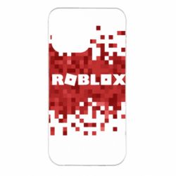 Чехол для iPhone 14 Pro Max Roblox of pixels background - PrintSalon