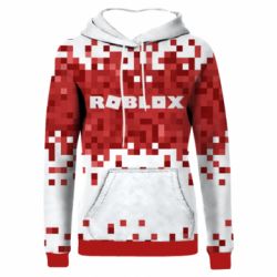 Жіноче 3D худі Roblox of pixels background