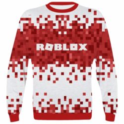 3D свитшот Roblox of pixels background - PrintSalon