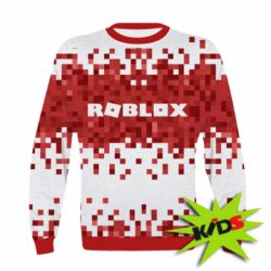 Дитячий 3D світшот Roblox of pixels background