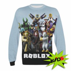 Детский 3D свитшот Roblox персонажи - PrintSalon
