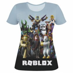 Женская футболка 3D Roblox персонажи - PrintSalon