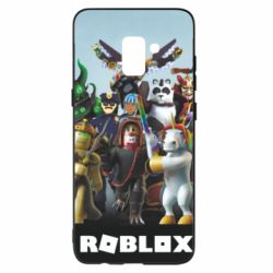 Чехол для Samsung A8+ 2018 Roblox персонажи - PrintSalon