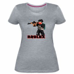 Жіноча преміум футболка Roblox Sniper - PrintSalon