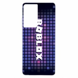 Чехол для Samsung S21 Ultra Roblox squares - PrintSalon