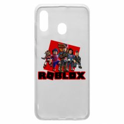 Чехол для Samsung A30 Roblox Team Of Heroes - PrintSalon