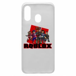 Чехол для Samsung A40 Roblox Team Of Heroes - PrintSalon