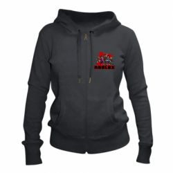 Женское худи на молнии Roblox Team Of Heroes - PrintSalon