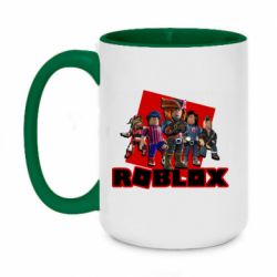 Чашка двухцветная 420ml Roblox Team Of Heroes - PrintSalon