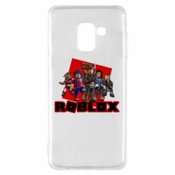 Чехол для Samsung A8 2018 Roblox Team Of Heroes - PrintSalon