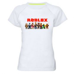 Жіноча футболка для спорту Roblox team - PrintSalon