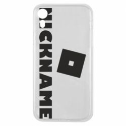 Чехол для iPhone XR Roblox Your Nickaneme